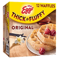 Eggo Thick and Fluffy Original Frozen Waffles, 23.2 oz, 12 Count, 23.2 Ounce