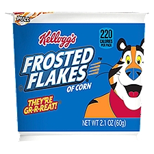 Kellogg's Frosted Flakes Original Cold Breakfast Cereal, 2.1 oz, 2.1 Ounce