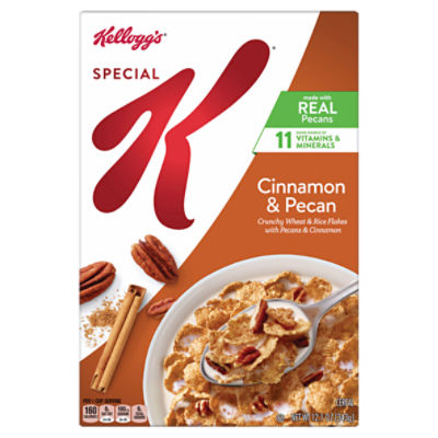 Kellogg's Special K Cinnamon and Pecan Cold Breakfast Cereal, 12.1 oz, 12.1 Ounce