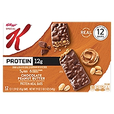 Kellogg's Special K Chocolate Peanut Butter Protein Meal Bars Value Size, 1.59 oz, 12 count