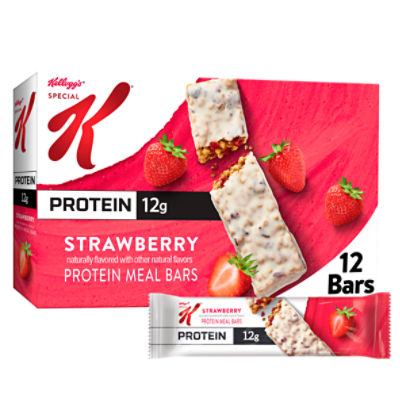 Kellogg's Special K Strawberry Protein Bars, 19 oz, 12 Count