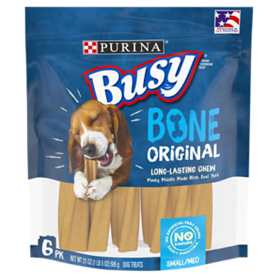 Purina Busy Bone Original Dog Treats, Small/Med, 6 count, 21 oz
