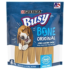 Busy Bone Original Long-Lasting Chew Small/Med, Dog Treats, 6 Each