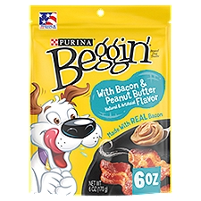 Beggin' Bacon & Peanut Butter Flavor, Dog Treats, 6 Ounce
