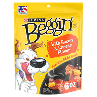 Purina Beggin Strips With Real Meat Dog Training Treats With Bacon and Cheese Flavors 6 oz. Pouch The Fresh Grocer