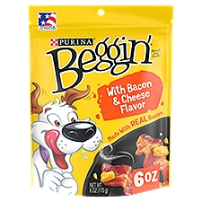 Beggin' Strips Real Meat Bacon & Cheese Flavors, Dog Training Treats, 6 Ounce
