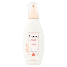 Aveeno Makeup Remover, Ultra-Calming Foaming Cleanser, 6 Fluid ounce