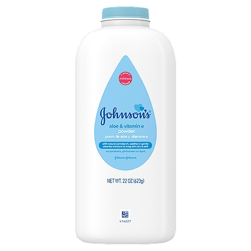 Johnson's Aloe & Vitamin E Powder, 22 oz