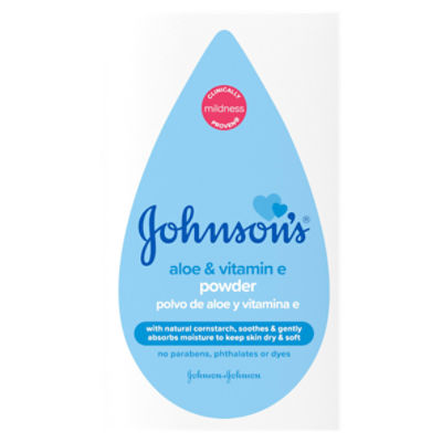 Johnson's Cornstarch Baby Powder with Aloe & Vitamin E, Talc Free, 22 oz