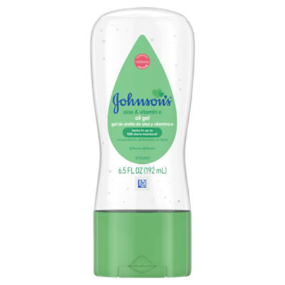 Johnson's Baby Oil Gel with Aloe Vera & Vitamin E, 6.5 fl. oz, 6.5 Fluid ounce