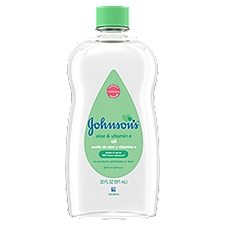 JOHNSON'S BABY Oil With Aloe Vera & Vitamin E, 20 Fluid ounce