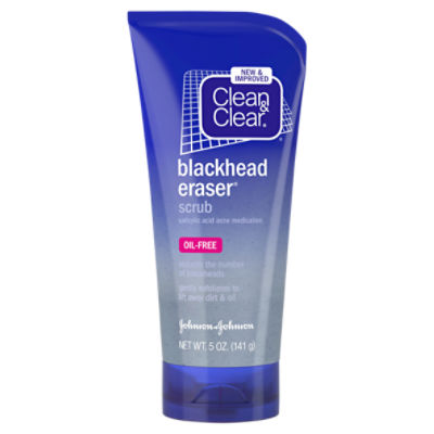 Clean & Clear Blackhead Eraser Oil-Free Facial Scrub, 5oz, 5 Ounce