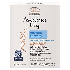 Aveeno Baby Eczema Therapy Soothing Bath Treatment, 5 count, 3.75 oz, 3.75 Ounce