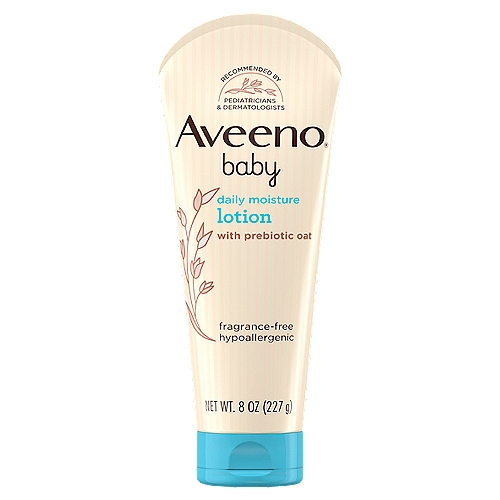 Aveeno Baby with Prebiotic Oat Daily Moisture Lotion, 8 oz