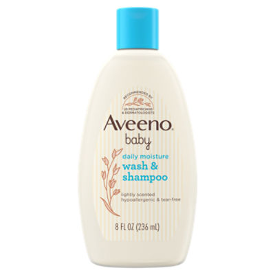 Aveeno Baby Daily Moisture Body Wash & Shampoo, Oat Extract, 8 fl. oz