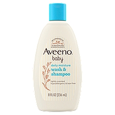 Aveeno Baby Daily Moisture Body Wash & Shampoo, Oat Extract, 8 fl. oz, 8 Fluid ounce