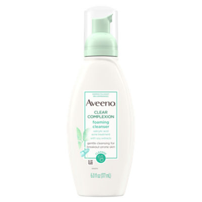 Aveeno Clear Complexion Foaming Cleanser, 6.0 fl oz, 6 Fluid ounce