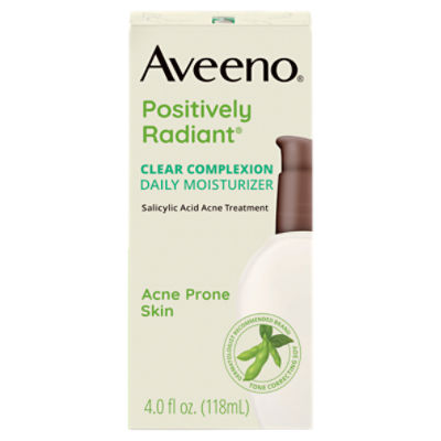 Aveeno Positively Radiant Clear Complexion Daily Face Moisturizer, 4.0 oz