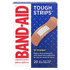 Band-Aid Tough Strips Adhesive Bandages, 20 count