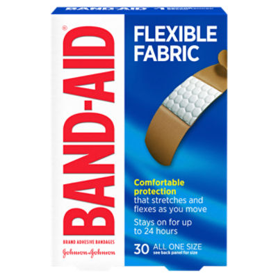 Flexible Fabric Adhesive Bandages, 30 Count, 30 Each