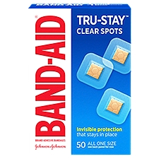 Band-Aid Tru-Stay Clear Spots, Adhesive Bandages, 50 Each