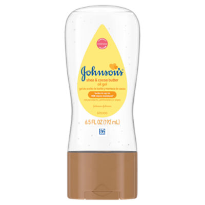 Johnson's Baby Oil Gel With Shea & Cocoa Butter, 6.5 Fluid ounce