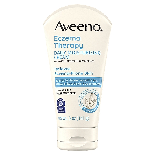 Aveeno Eczema Therapy Daily Moisturizing Cream, 5 oz
Relieve and soothe common symptoms of eczema with this clinically-proven daily moisturizing cream. This moisturizer contains colloidal oatmeal and ceramide and comes from the #1 dermatologist recommended eczema moisturizer brand.