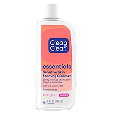 Clean & Clear Essentials Foaming Facial Cleanser, Step 1, 8 fl oz