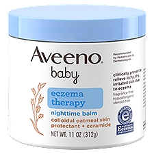 Aveeno Baby Eczema Therapy Nighttime Balm, Colloidal Oatmeal, 11 oz