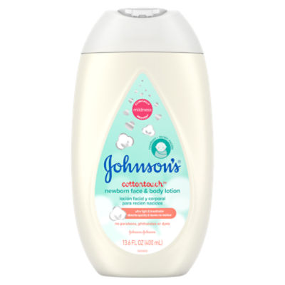 Johnson's Baby Cotton Touch Newborn Wash & Shampoo, 13.6 Fluid