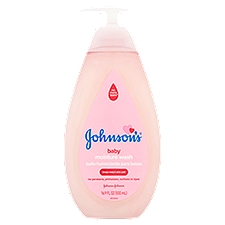 JOHNSON'S BABY Gentle Tear-Free Baby Body Moisture Wash, 16.9 Fluid ounce