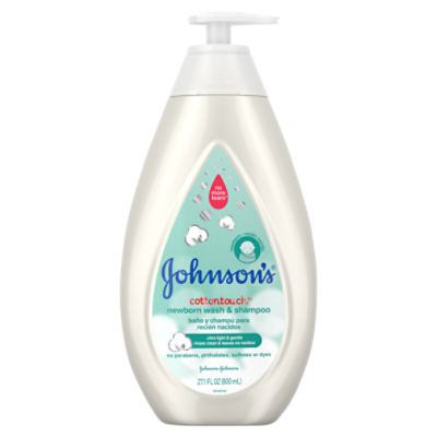Johnson's CottonTouch Newborn Baby Wash & Shampoo, 27.1 fl. oz