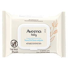 Aveeno Baby Hand & Face Wipes, 25 count