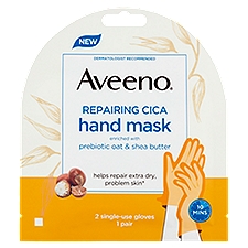 AVEENO Repairing Cica Hand Mask 2 Single-Use Gloves 1Pair, 1 Each
