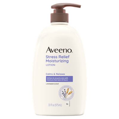 Aveeno Lavander Scent Stress Relief Moisturizing Lotion, 33 fl oz