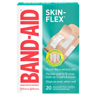 Skin-Flex Adhesive Bandages, Assorted, 20 Count