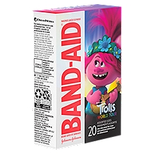 BAND-AID BRAND Adhesive Bandages Trolls, 20 Each