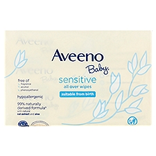 Aveeno Baby Sensitive All Over, Wipes, 168 Each