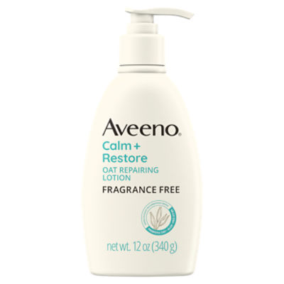 Aveeno Calm + Restore Oat Repairing Body Lotion for Sensitive & Dry Skin, 12 Oz