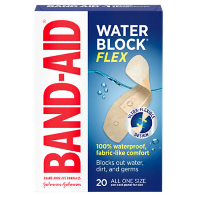 Band-Aid Water Block Flex Adhesive Bandages, 20 count