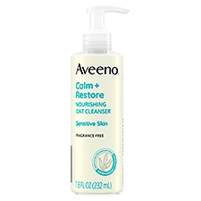 Aveeno Calm + Restore Nourishing Oat Cleanser, 7.8 fl oz
