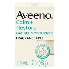 Aveeno Calm + Restore Oat Gel Face Moisturizer, Sensitive Skin, 1.7 oz