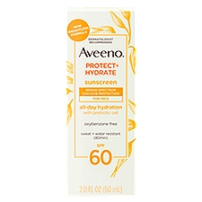 Aveeno Protect + Hydrate Broad-Spectrum SPF 60, Sunscreen, 2 Ounce