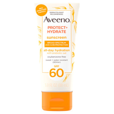 Aveeno Protect + Hydrate Broad-Spectrum Sunscreen, SPF 60, 3.0 fl oz