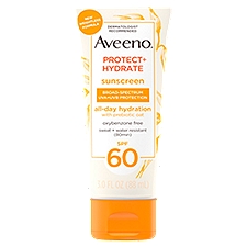 Aveeno Protect + Hydrate Broad-Spectrum Sunscreen, SPF 60, 3.0 fl oz