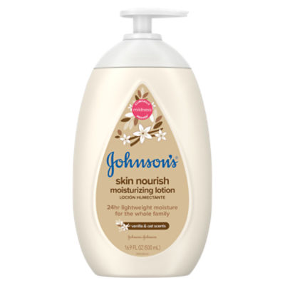 Johnson's Vanilla & Oat Scents Skin Nourish Moisturizing Lotion, 16.9 fl oz