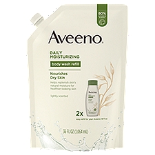 Aveeno Daily Moisturizing Soothing Oat, Body Wash Refill, 36 Fluid ounce