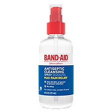 Band-Aid First Aid Antiseptic Pain Relieving Cleansing Spray, 8 fl oz