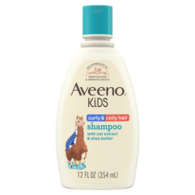 Aveeno Kids Curly & Coily Hair with Oat Extract & Shea Butter Shampoo, 12 fl oz