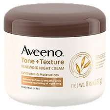 Aveeno Tone + Texture Renewing Night Cream, 8 oz